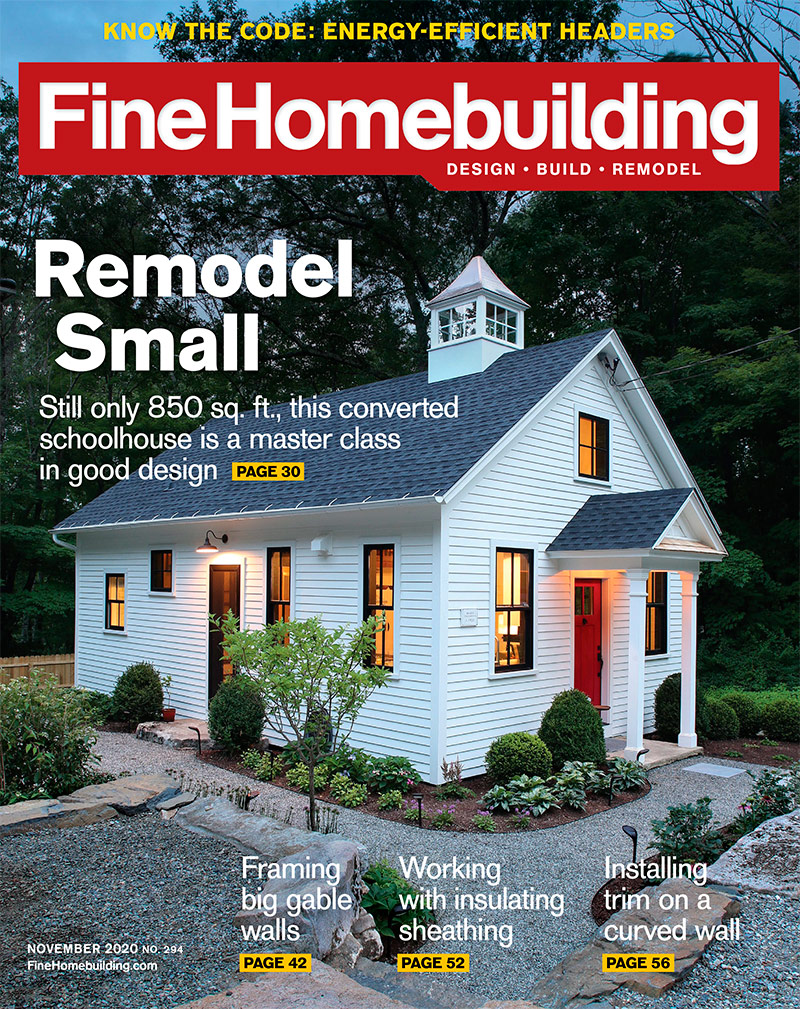 Fine-Homebuilding November 01, 2020 Issue Cover