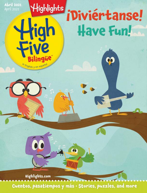 Highlights-High-Five-Bilingue April 01, 2021 Issue Cover
