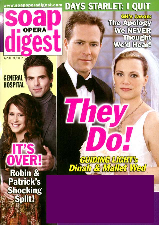 Soap-Opera-Digest April 01, 2007 Issue Cover