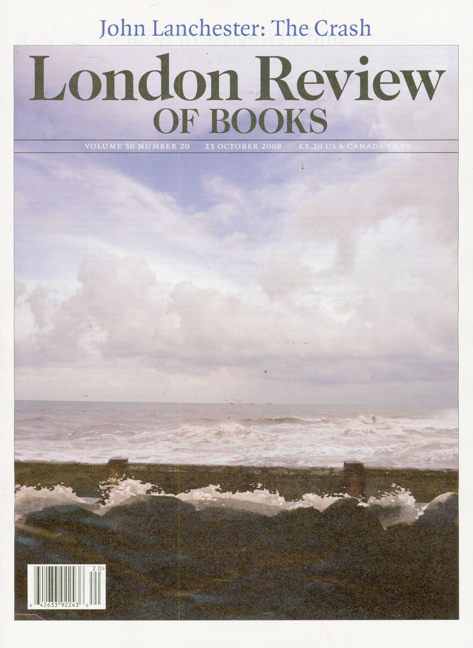 London-Review-Of-Books October 23, 2008 Issue Cover