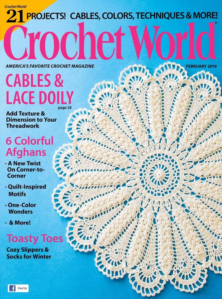 crochet-world February 01, 2019 Issue Cover