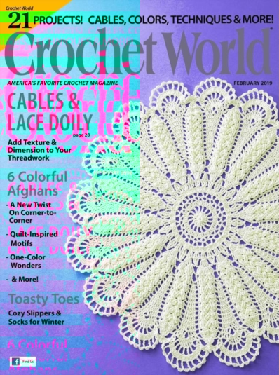 Crochet World February 01, 2019 Issue Cover