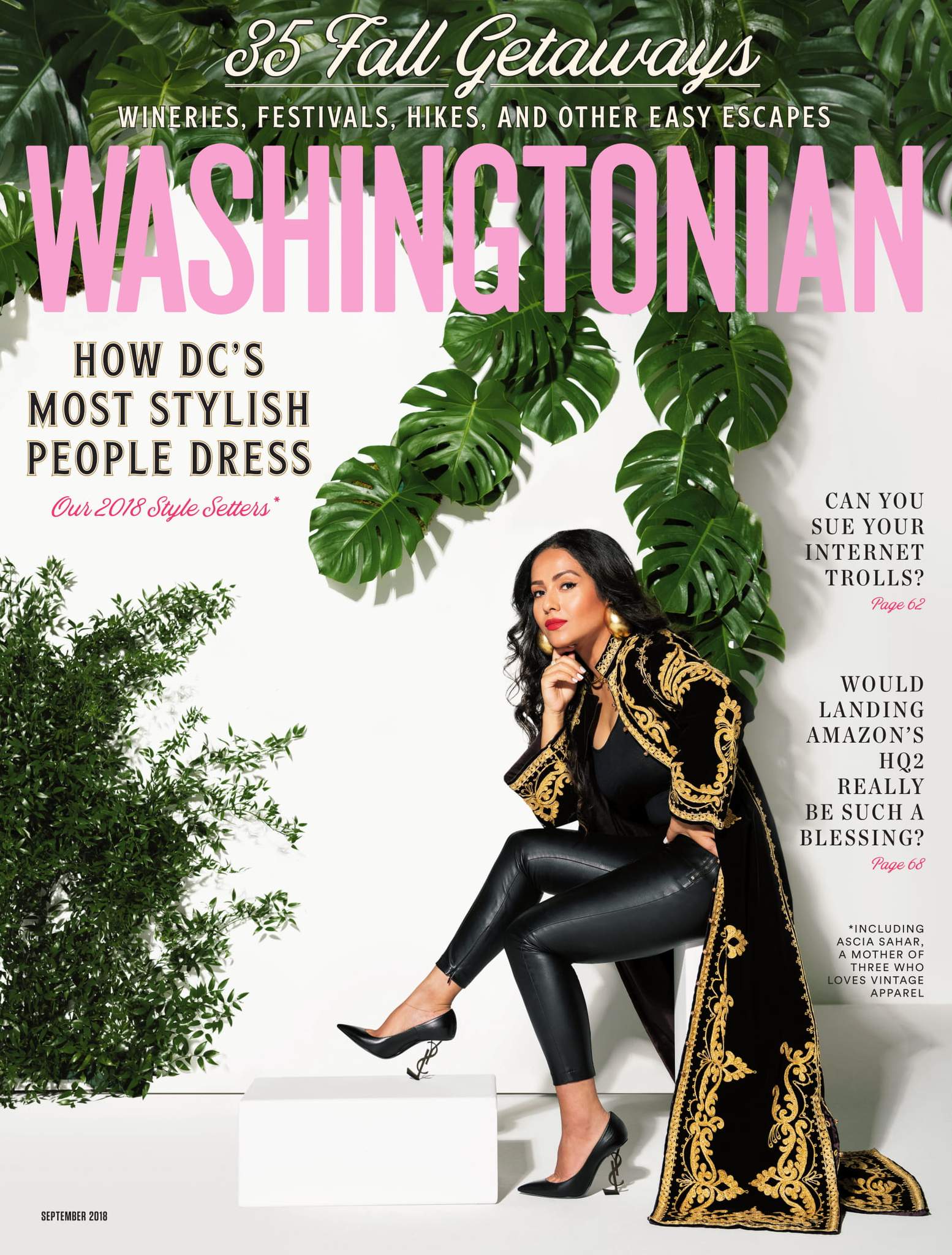 Washingtonian September 01, 2018 Issue Cover