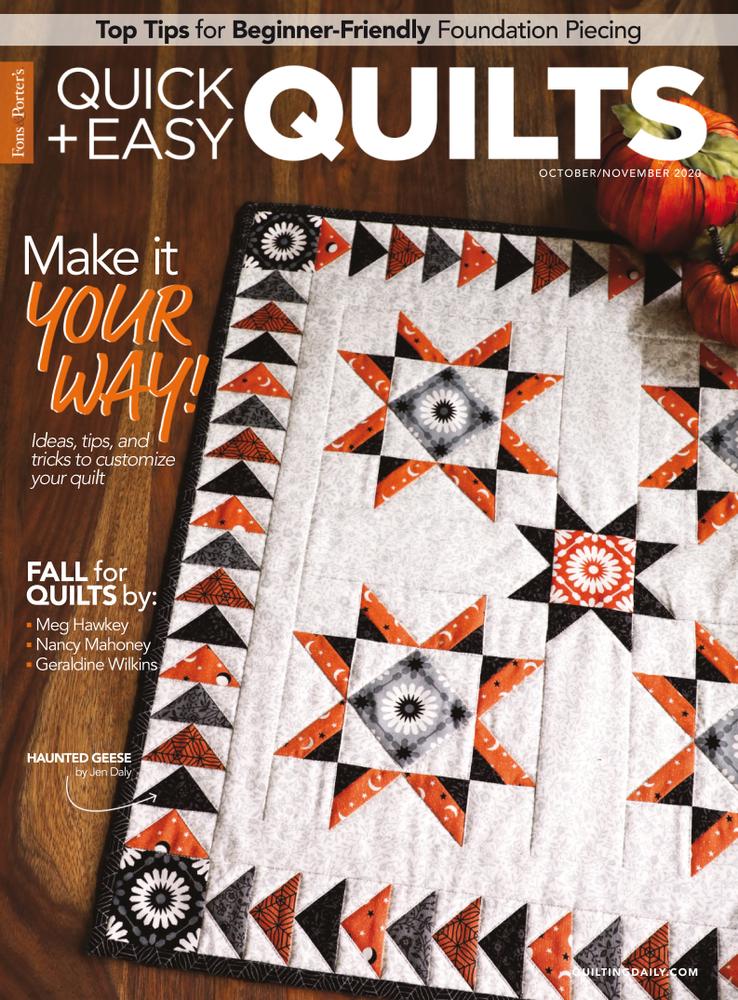 Quick-and-Easy-Quilts October 01, 2020 Issue Cover