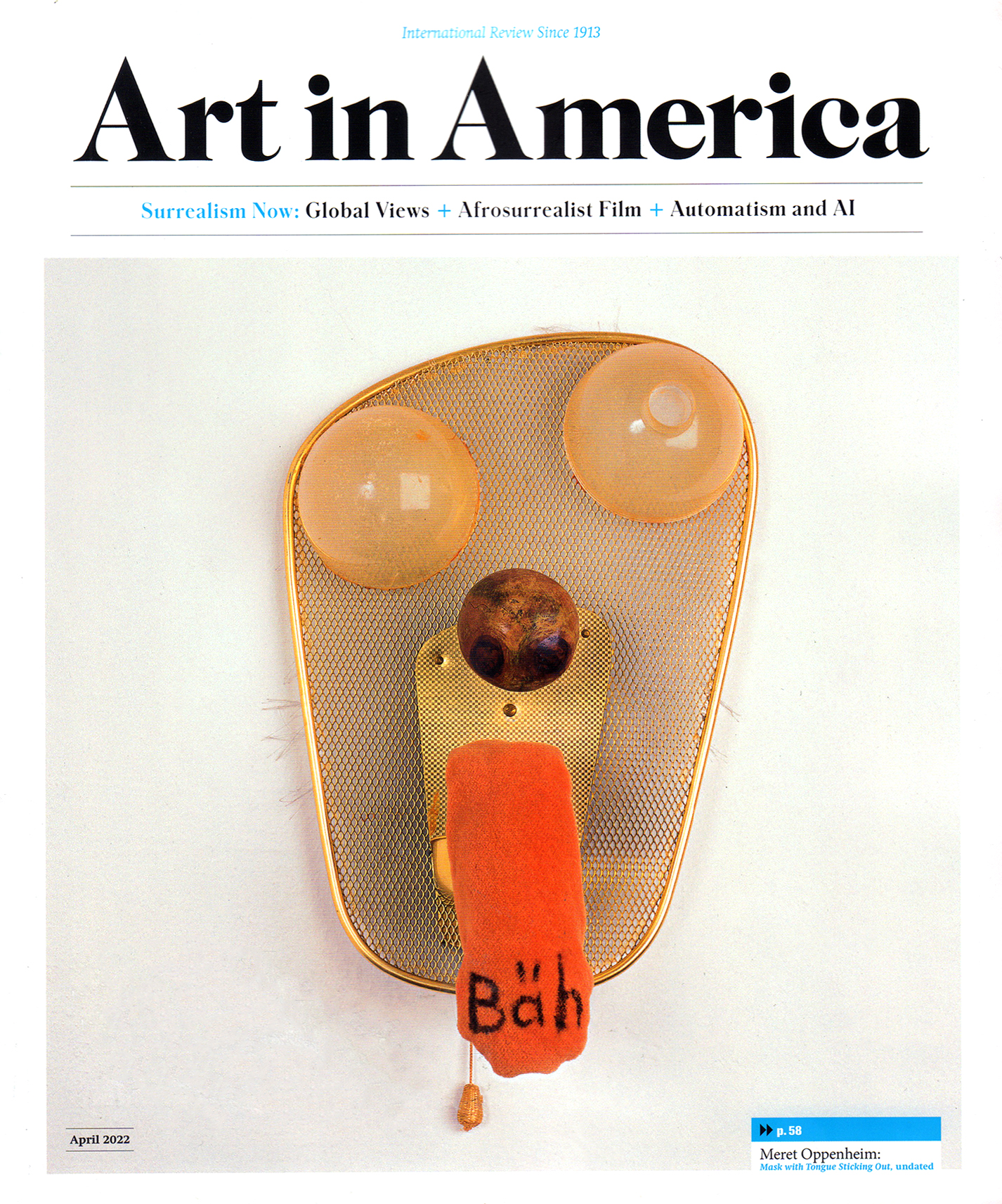 Art-In-America April 01, 2022 Issue Cover