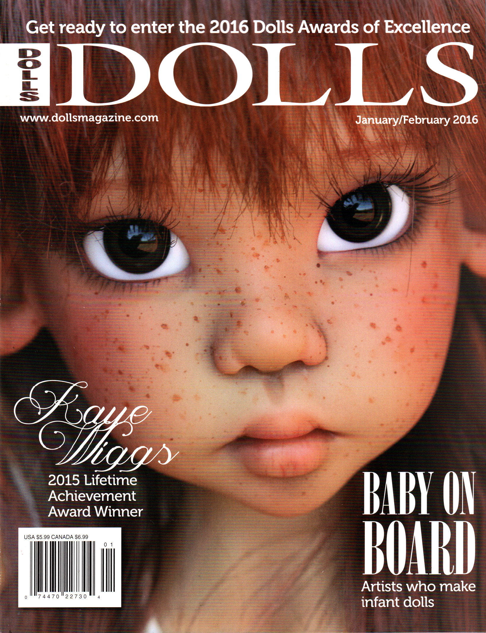 Dolls January 01, 2016 Issue Cover