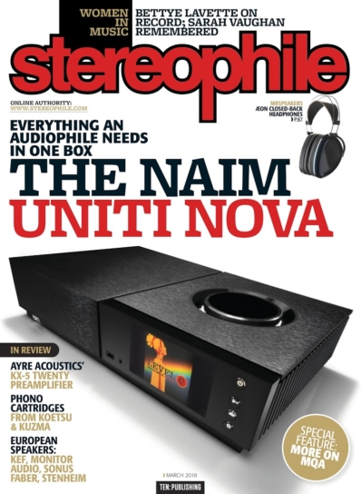 Stereophile March 01, 2018 Issue Cover
