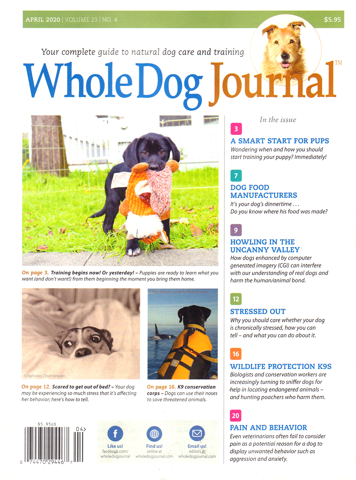 Whole-Dog-Journal April 01, 2020 Issue Cover