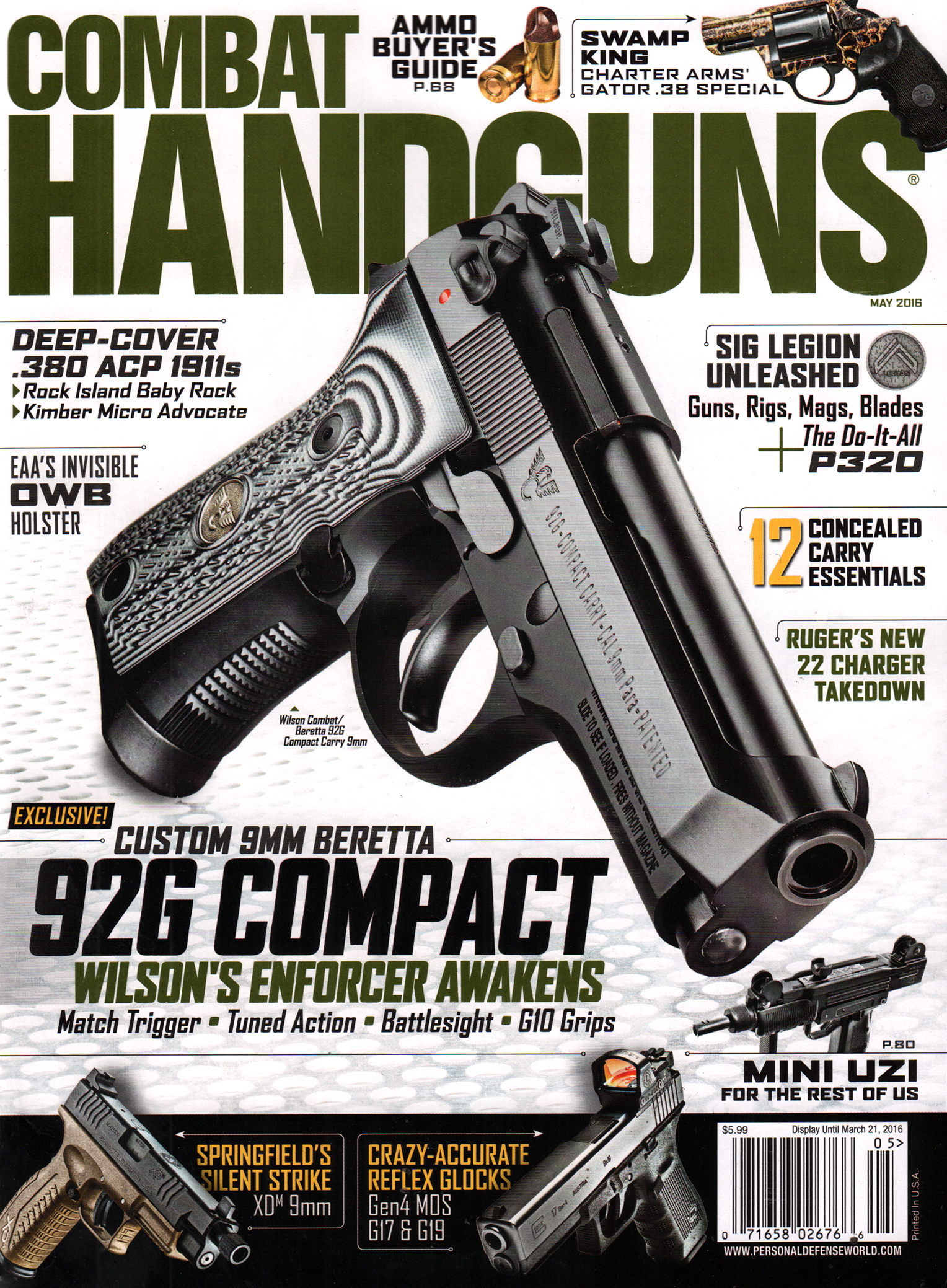 Combat-Handguns May 01, 2016 Issue Cover