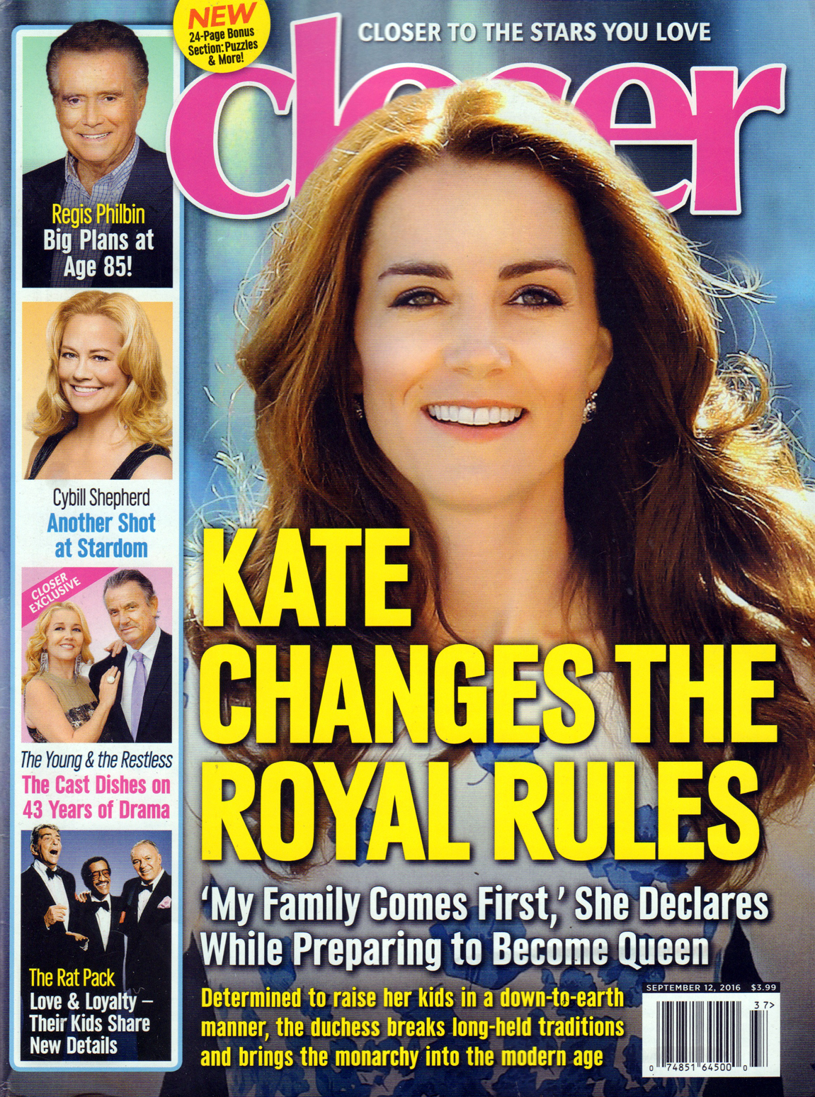 Closer September 12, 2016 Issue Cover