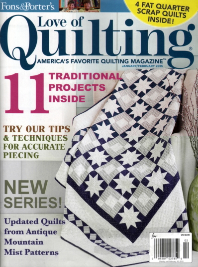 Fons & Porter's Love of Quilting January 01, 2015 Issue Cover