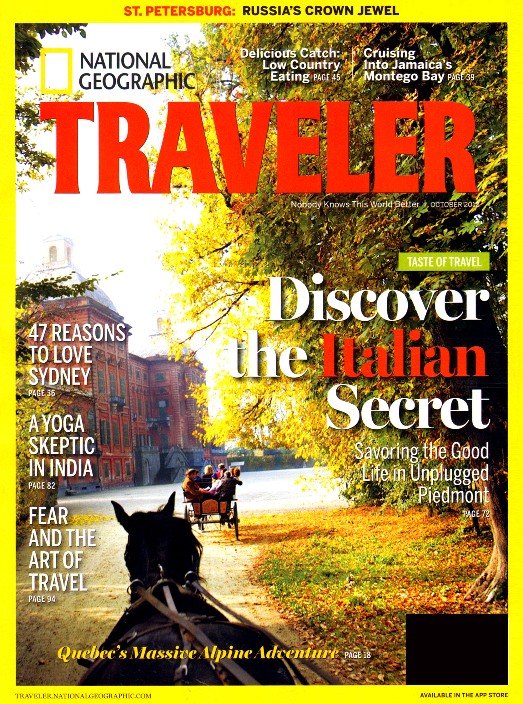 National-Geographic-Traveler October 01, 2012 Issue Cover