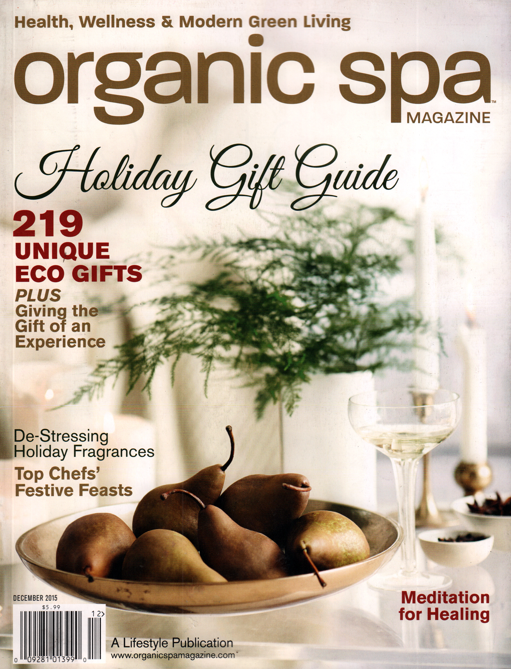 Organic-Spa December 01, 2015 Issue Cover