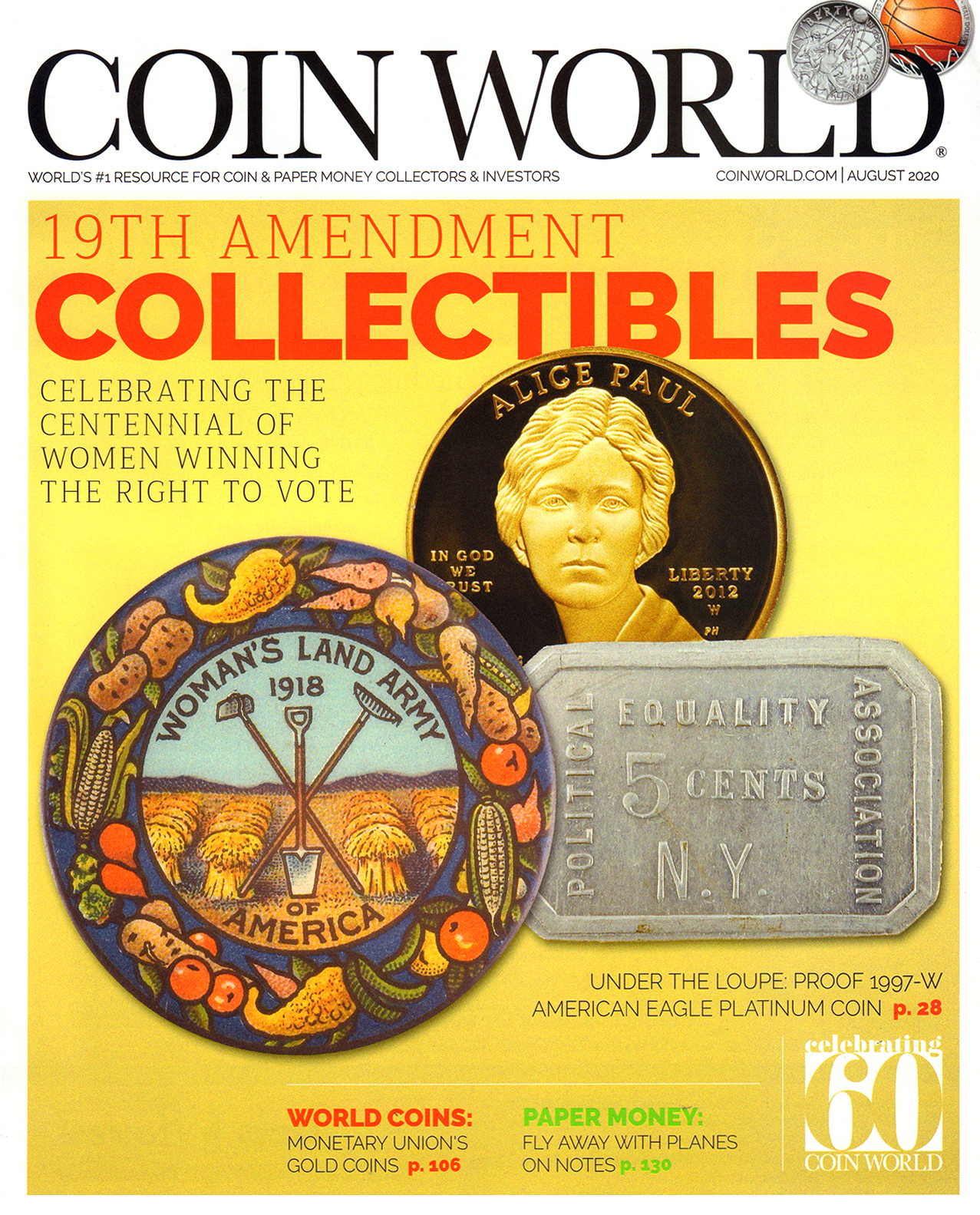 Coin-World-Monthly August 01, 2020 Issue Cover