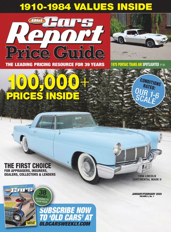 Old-Cars-Report-Price-Guide January 01, 2020 Issue Cover