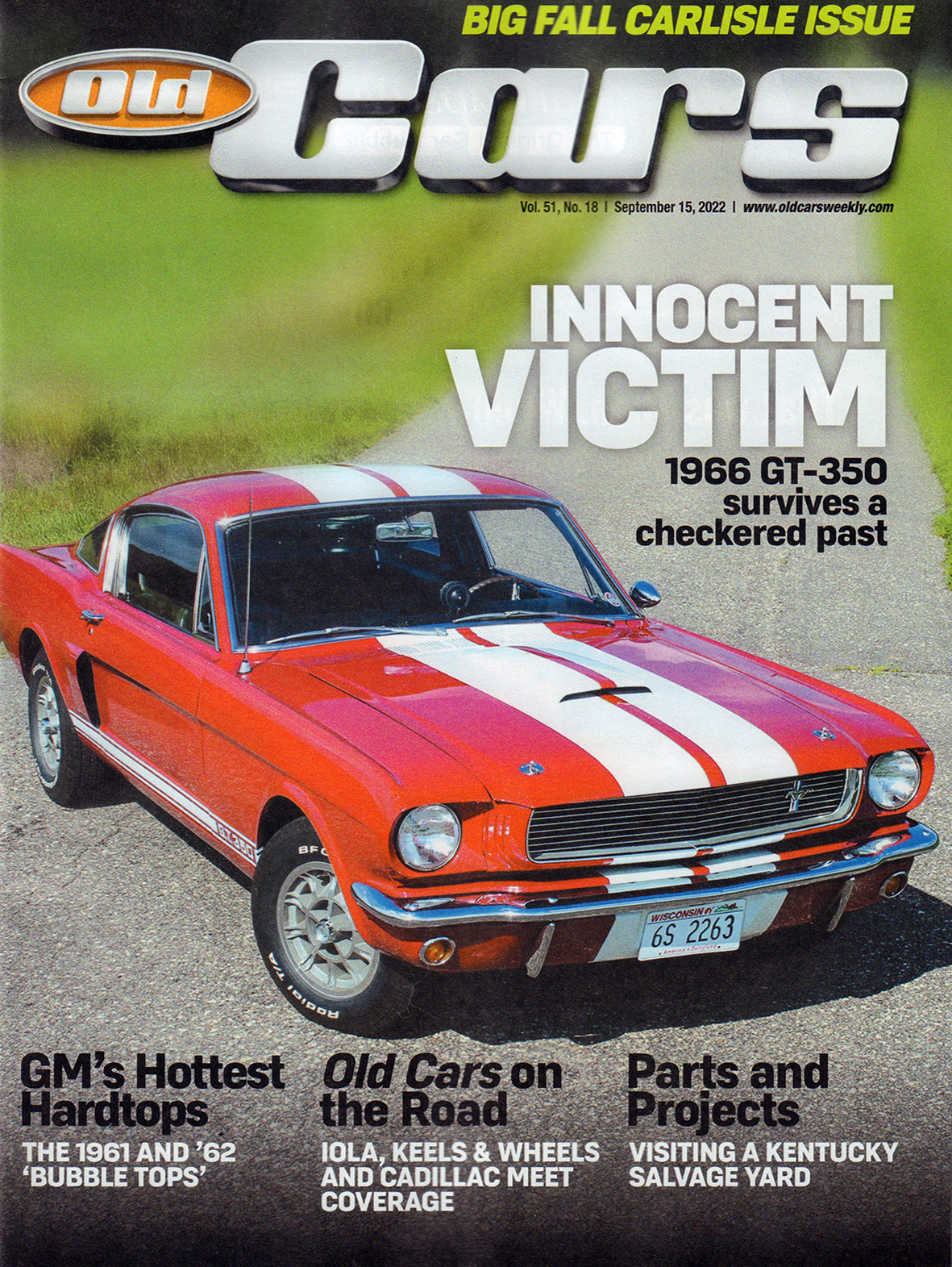 Old-Cars September 15, 2022 Issue Cover