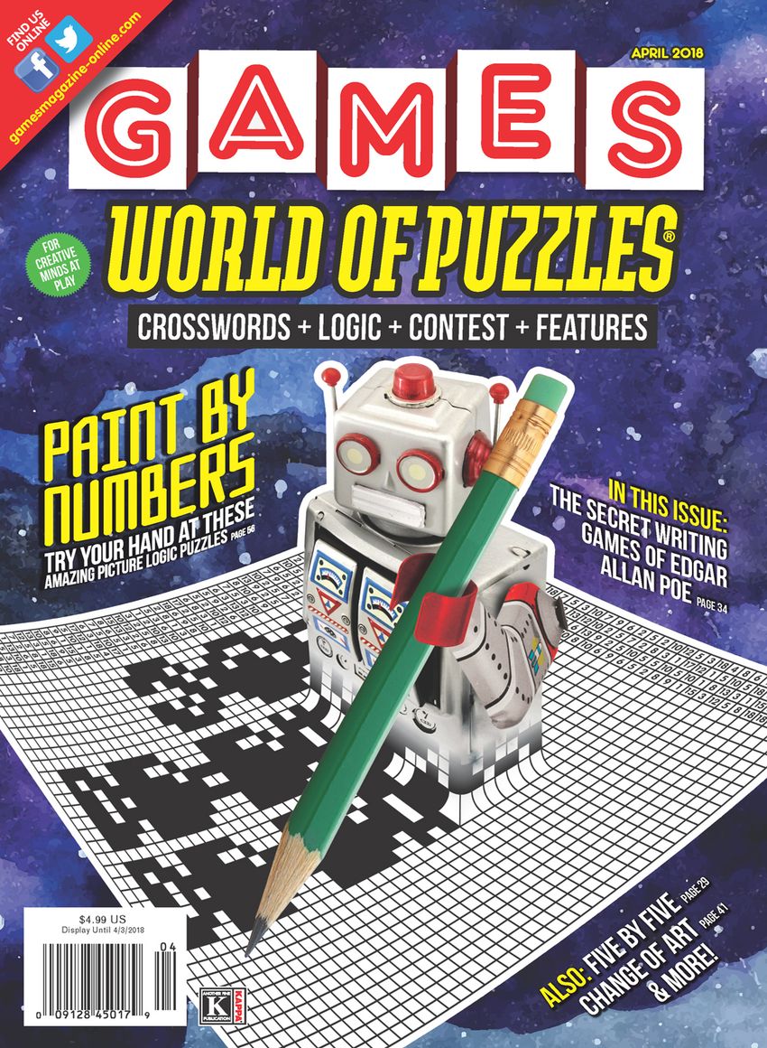 Games-World-of-Puzzles April 01, 2018 Issue Cover