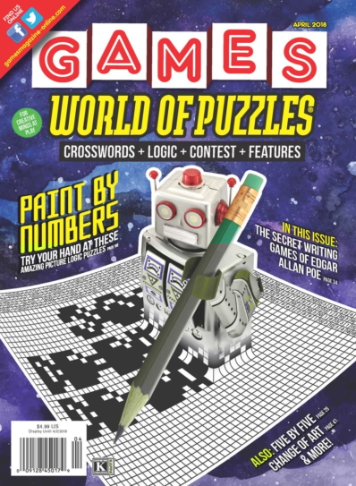 Games World of Puzzles April 01, 2018 Issue Cover