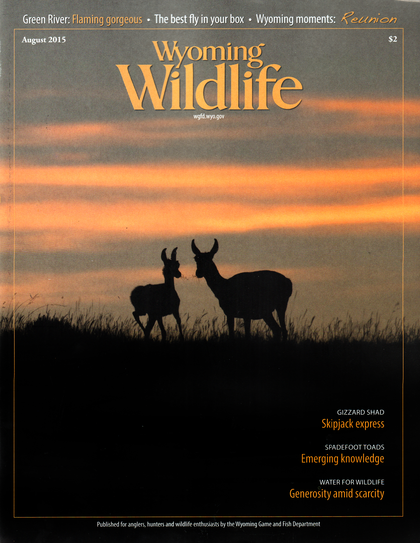 Wyoming-Wildlife August 01, 2015 Issue Cover