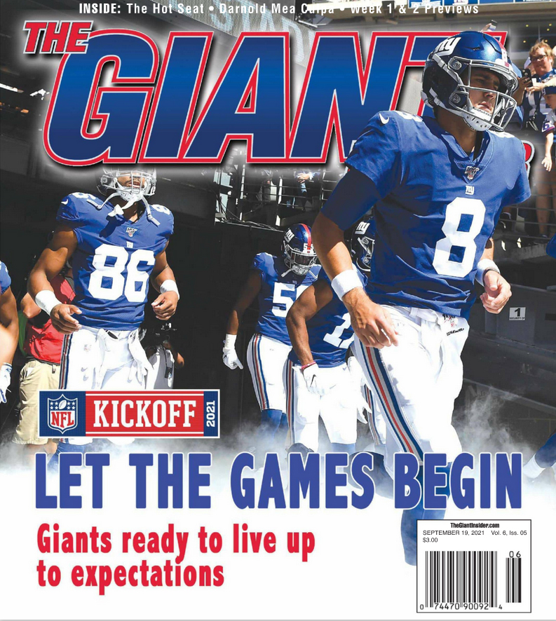 Giants-Insider September 19, 2021 Issue Cover