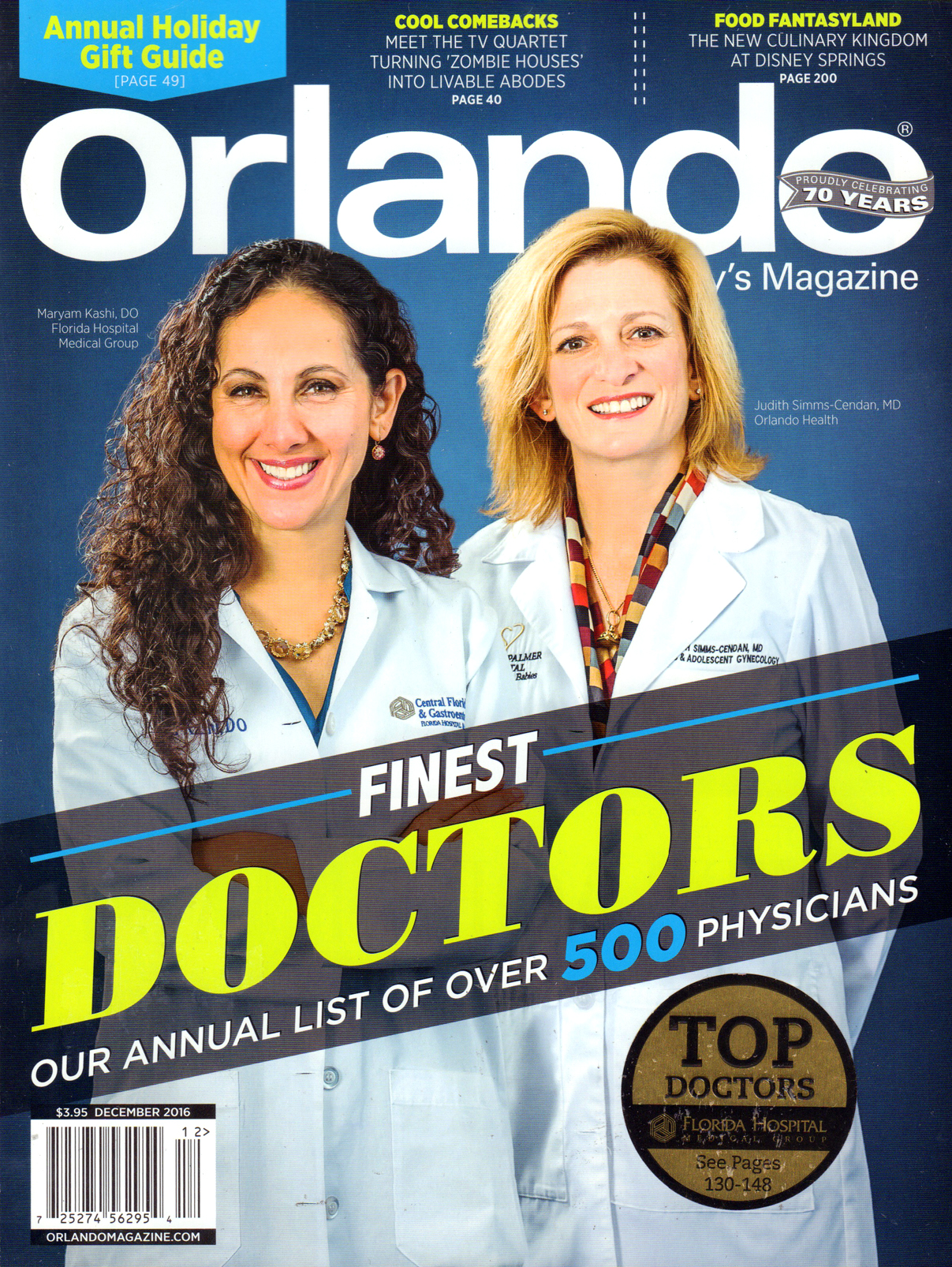 Orlando-Magazine December 01, 2016 Issue Cover