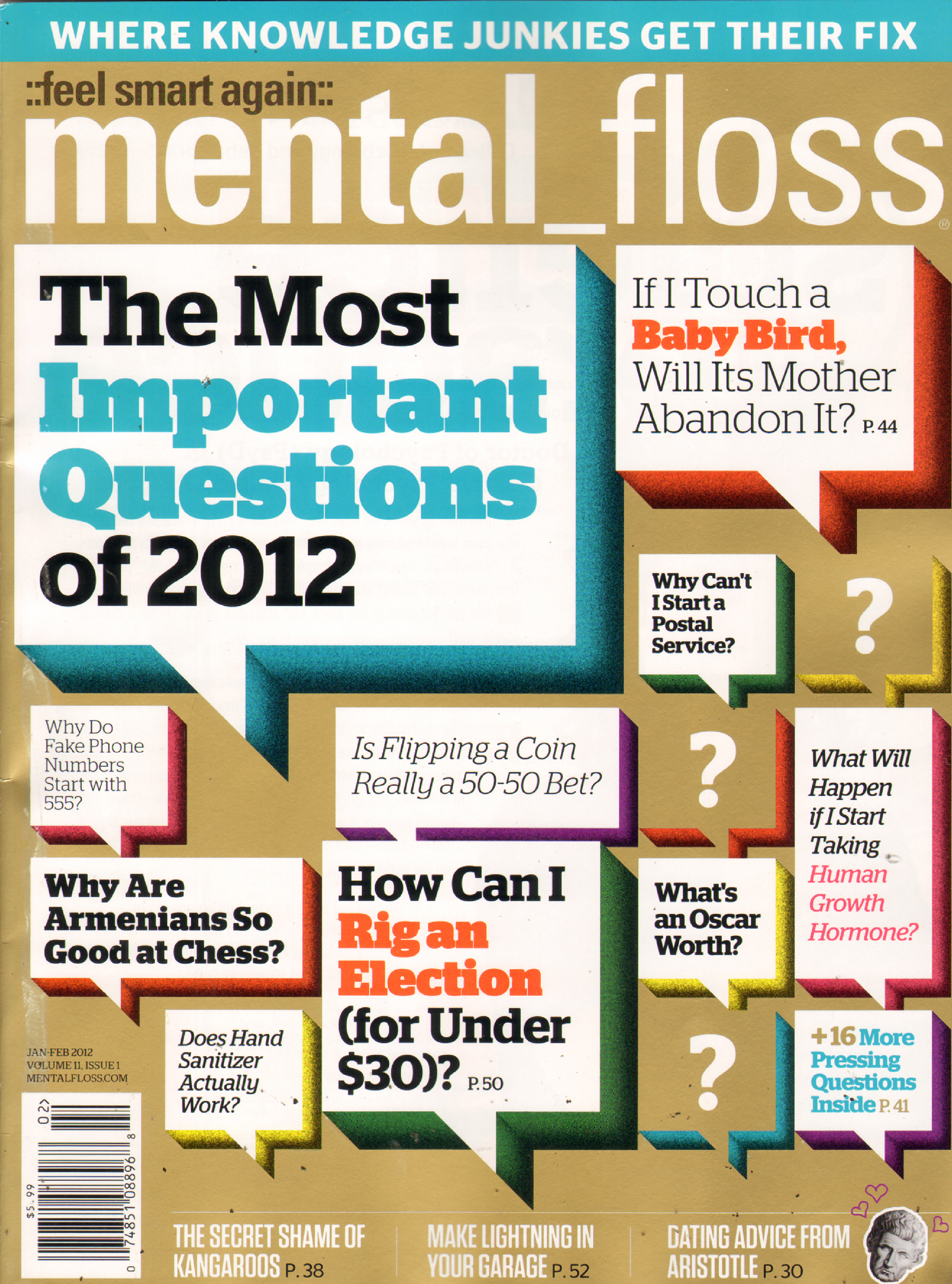 Mental-Floss January 01, 2012 Issue Cover