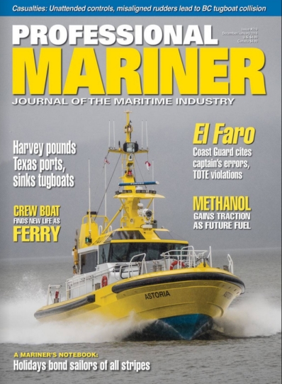 Professional Mariner December 01, 2017 Issue Cover