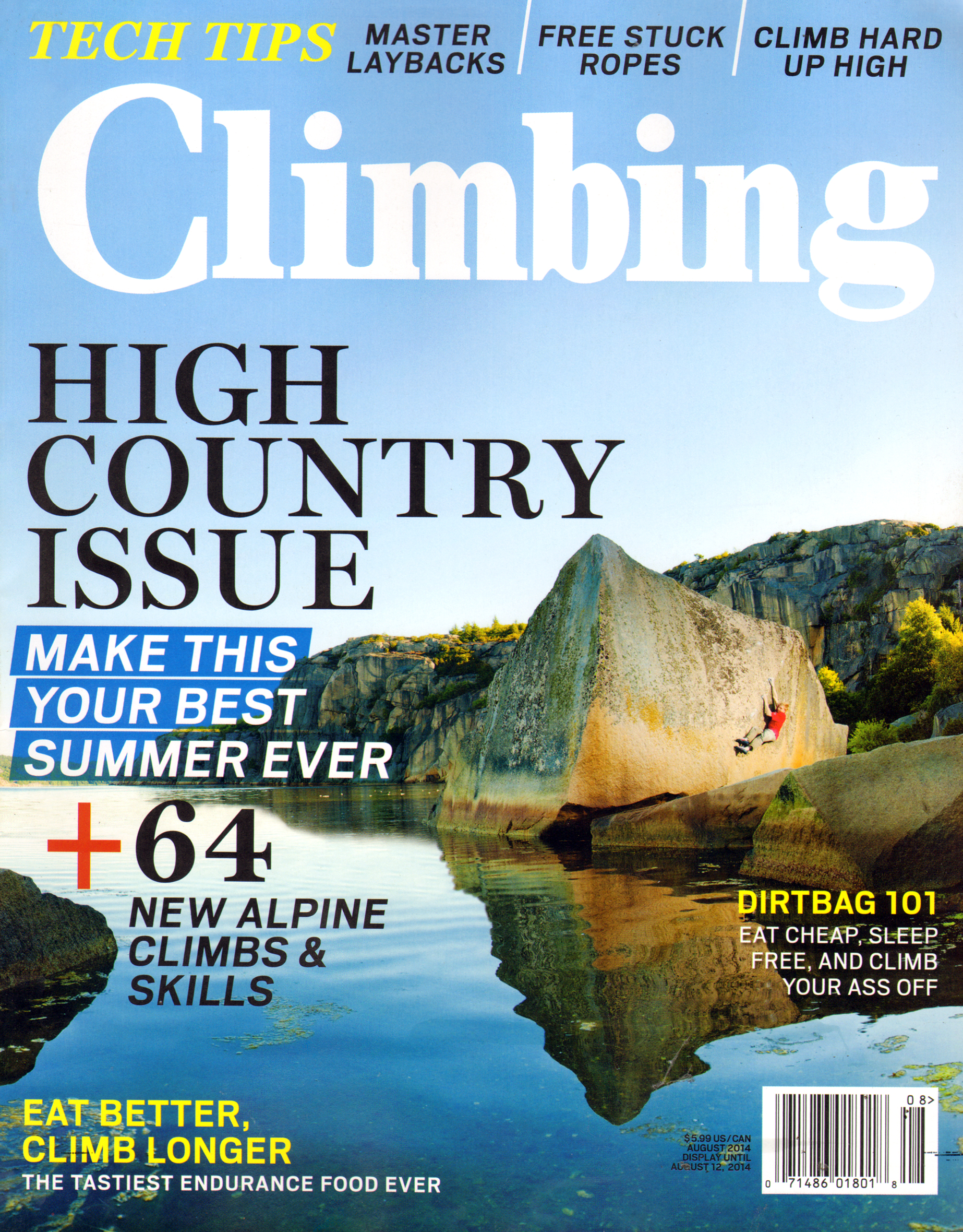 Climbing-Magazine August 01, 2014 Issue Cover