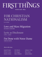 First-Things March 01, 2026 Issue Cover