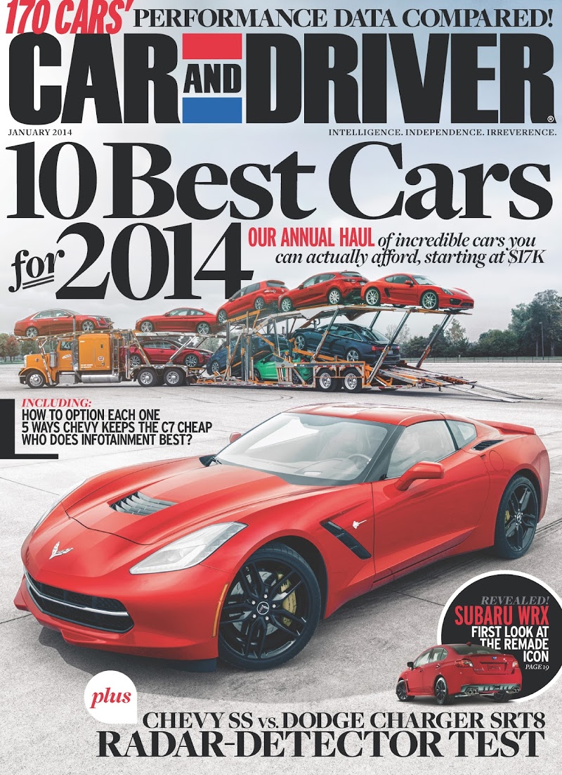 Car-And-Driver January 01, 2014 Issue Cover