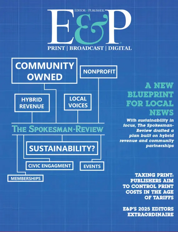 Editor-and-Publisher May 01, 2025 Issue Cover