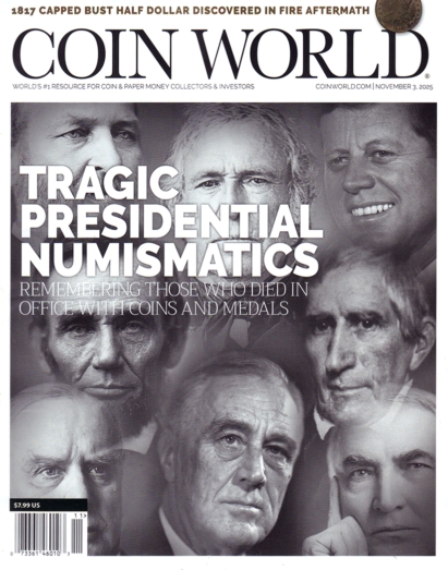 Coin World Weekly November 03, 2025 Issue Cover