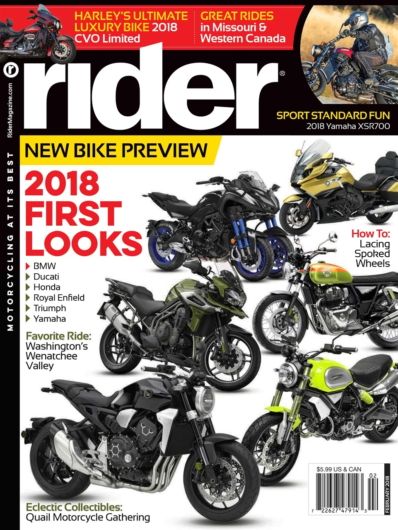 Rider February 01, 2018 Issue Cover