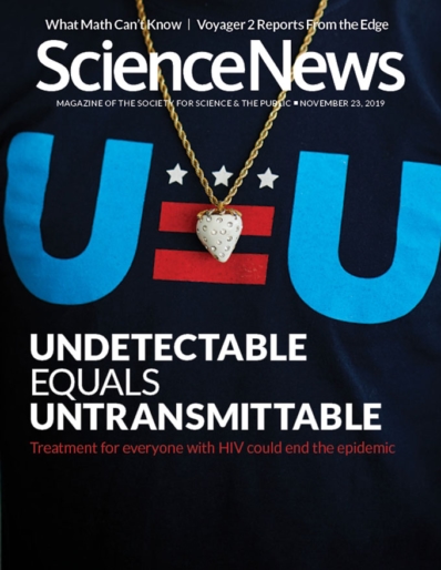Science News December 23, 2019 Issue Cover