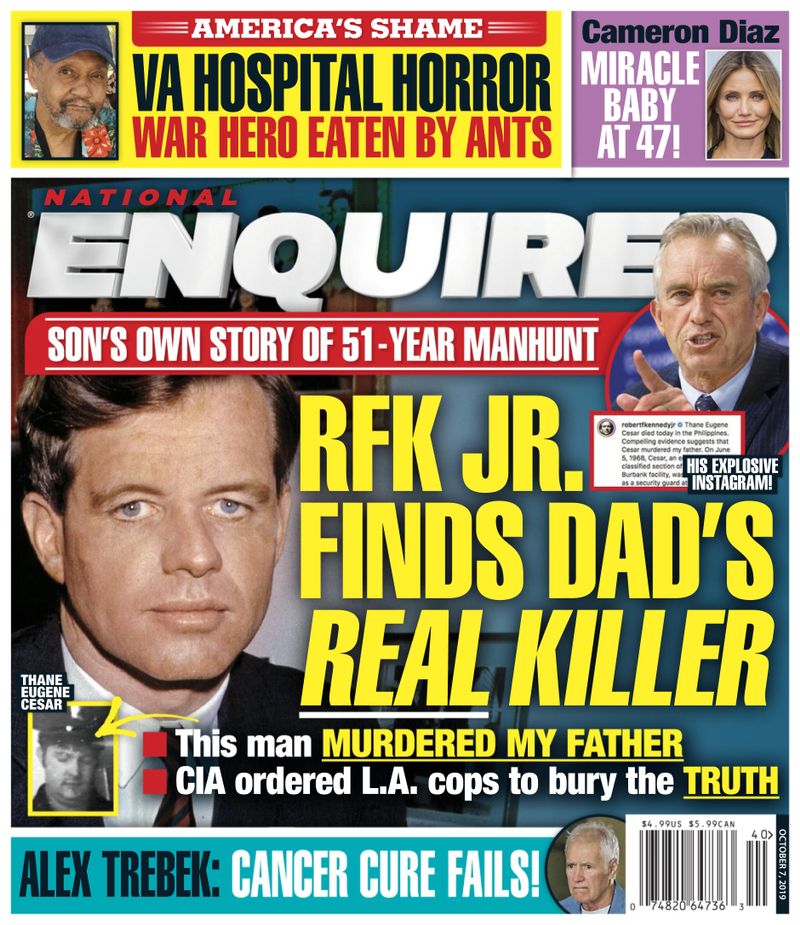 national-enquirer October 07, 2019 Issue Cover