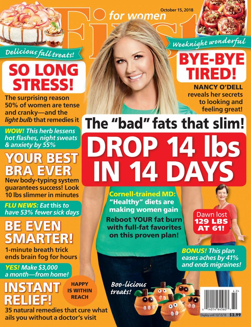 first-for-women October 15, 2018 Issue Cover