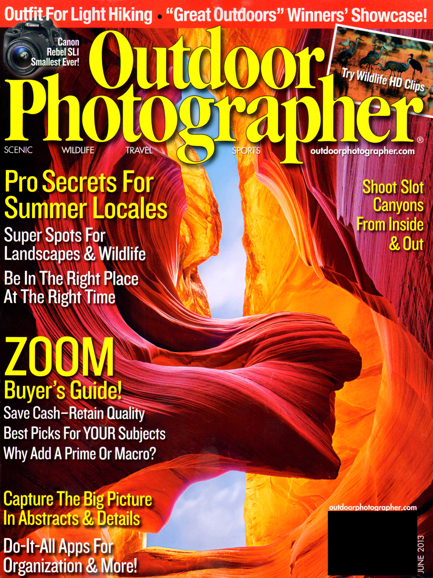 outdoor-photographer June 01, 2013 Issue Cover