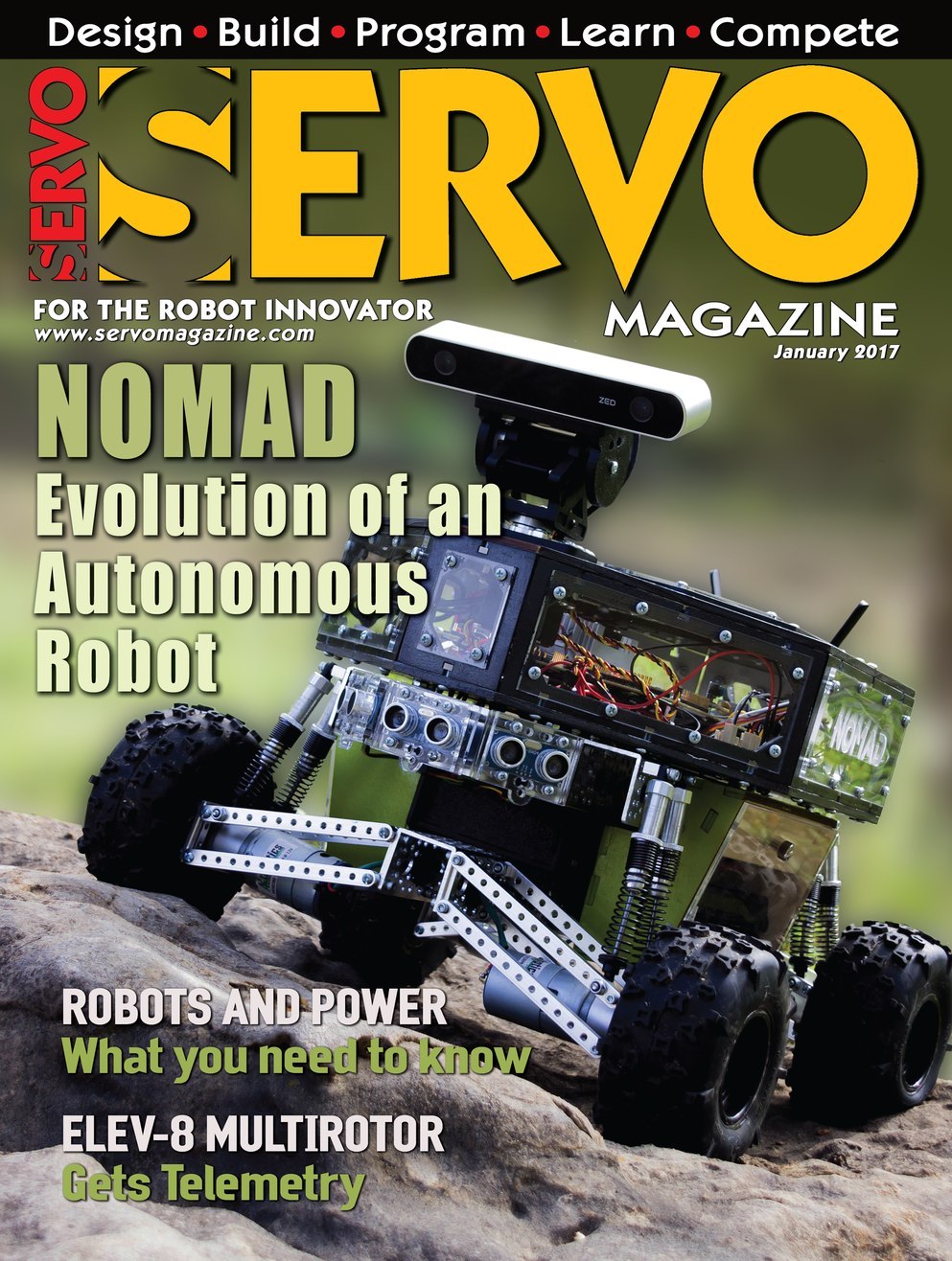 Servo-Magazine January 01, 2017 Issue Cover