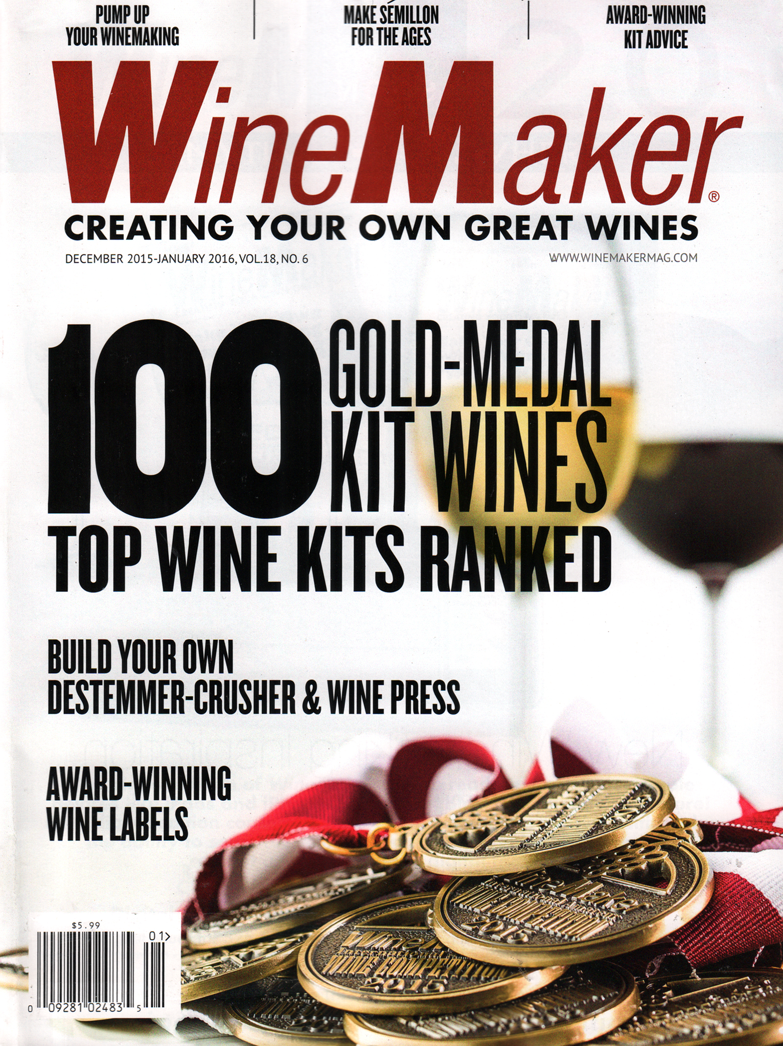 winemaker December 01, 2015 Issue Cover