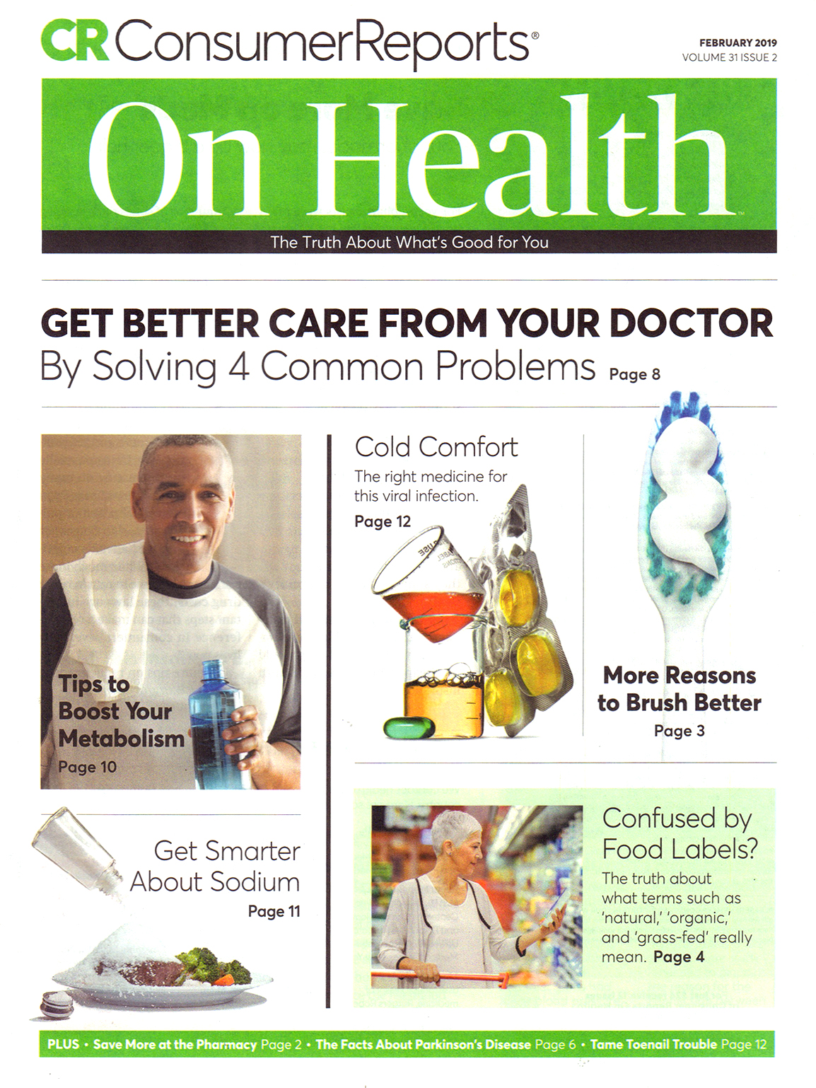 Consumer-Reports-On-Health February 01, 2019 Issue Cover