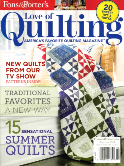 Fons & Porter's Love of Quilting May 01, 2014 Issue Cover