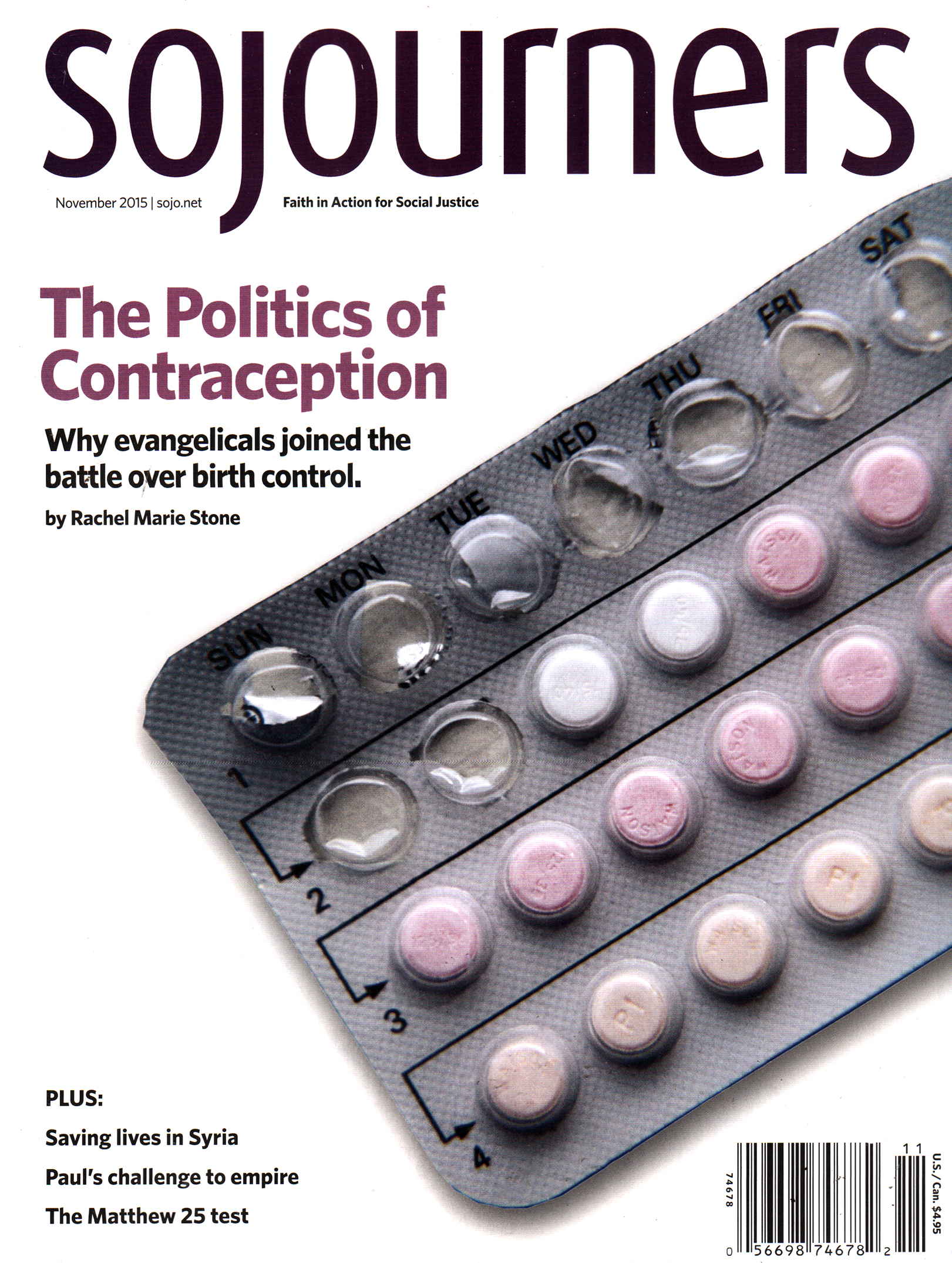 Sojourners November 01, 2015 Issue Cover