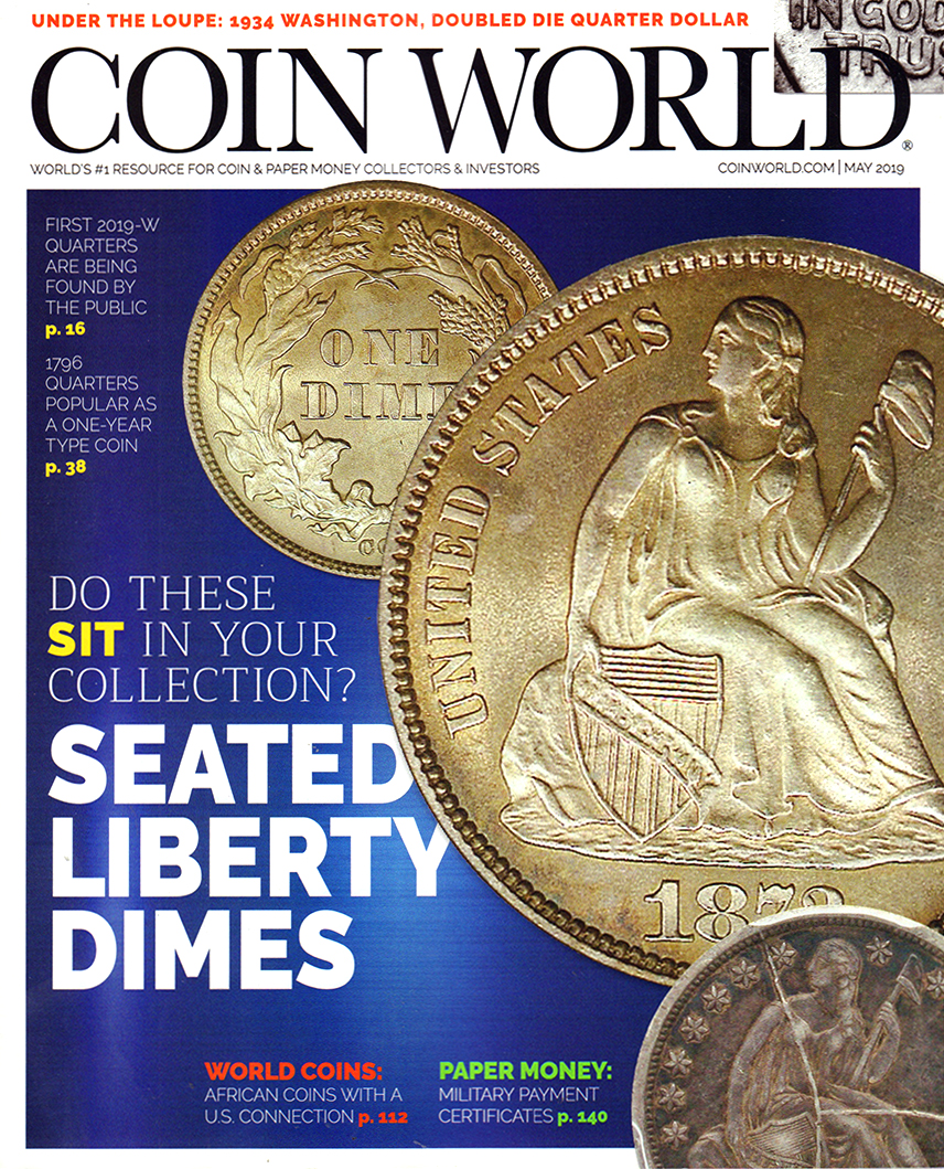 Coin-World-Weekly May 01, 2019 Issue Cover