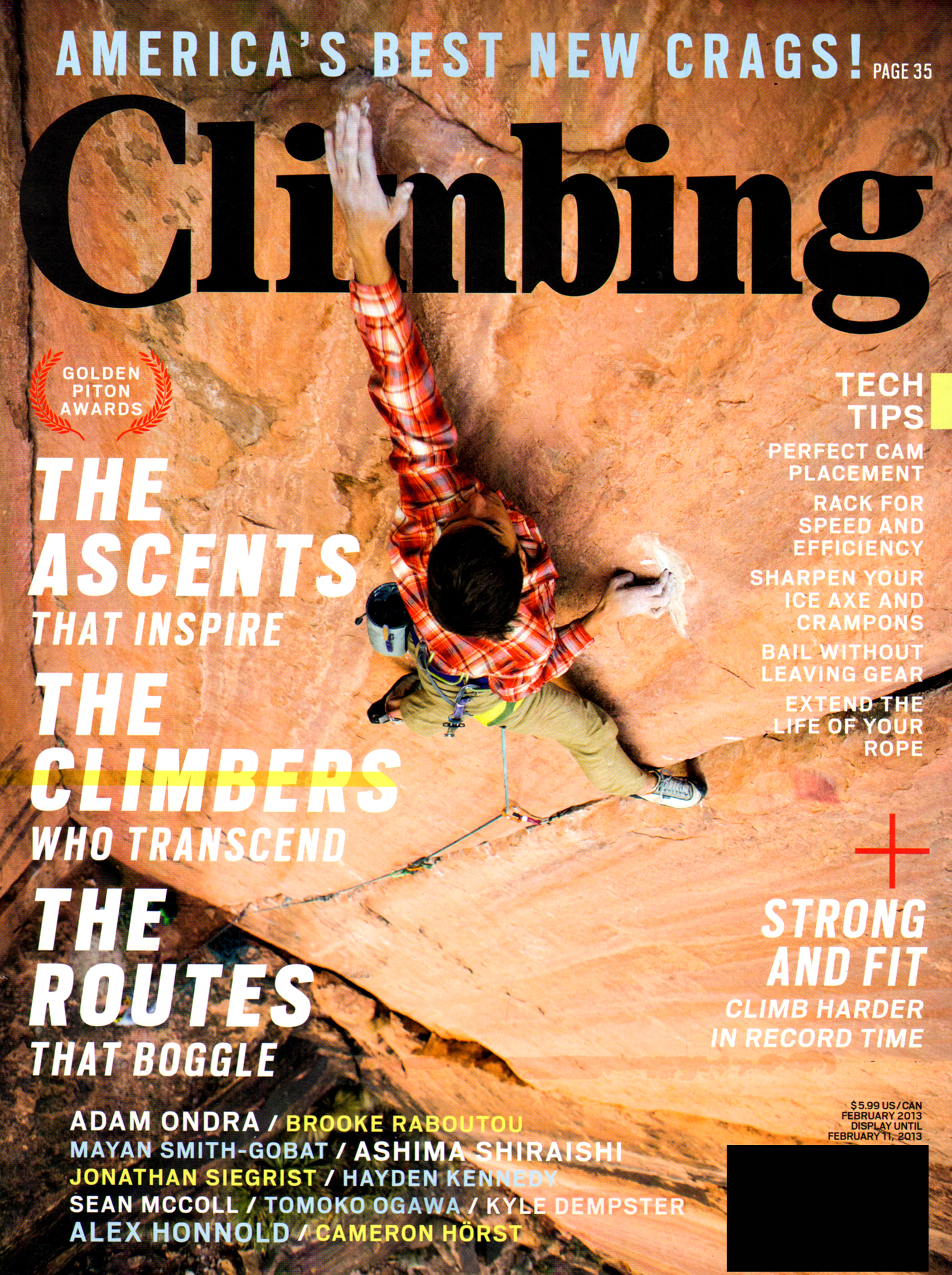 Climbing-Magazine February 01, 2013 Issue Cover