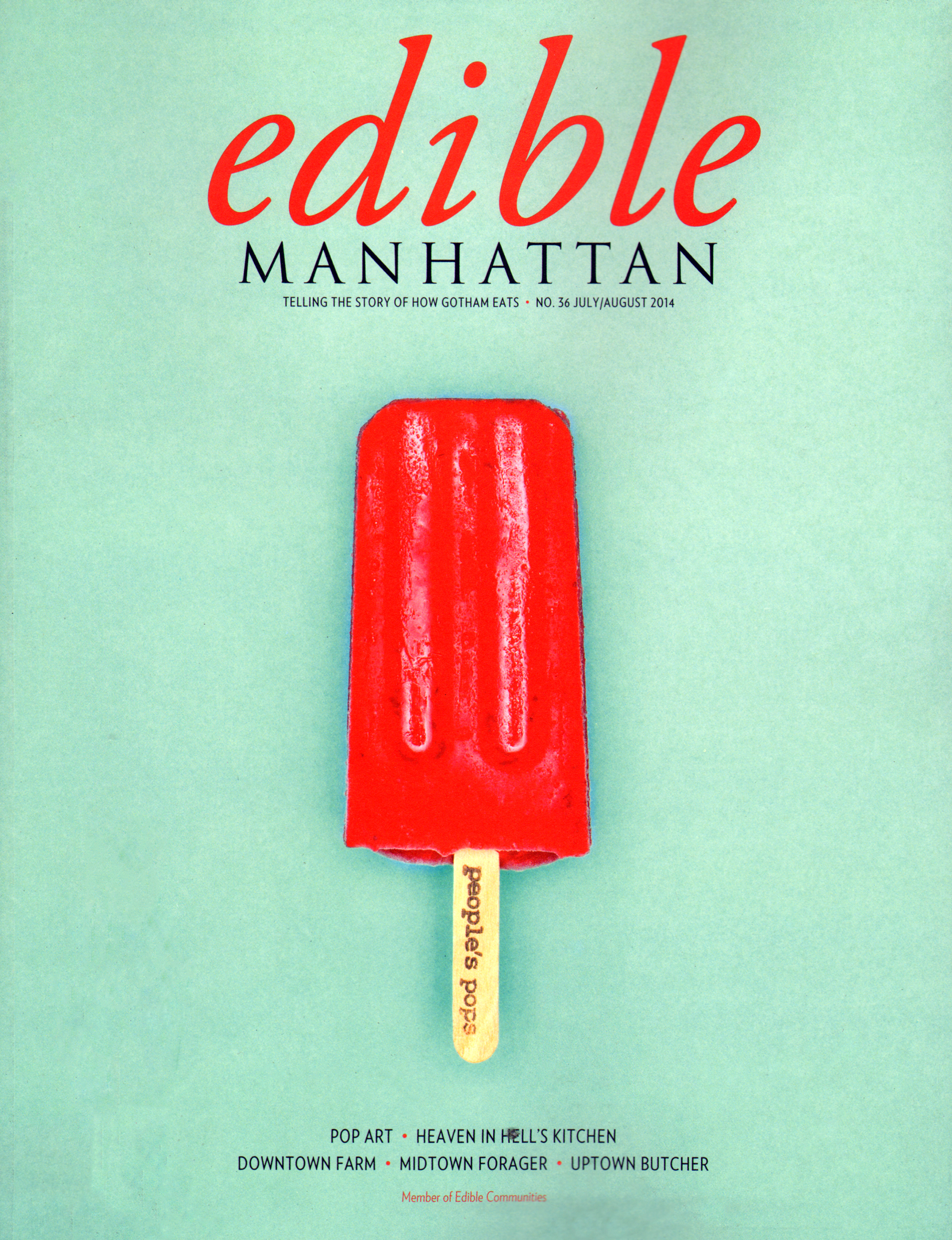 Edible-Manhattan July 01, 2014 Issue Cover