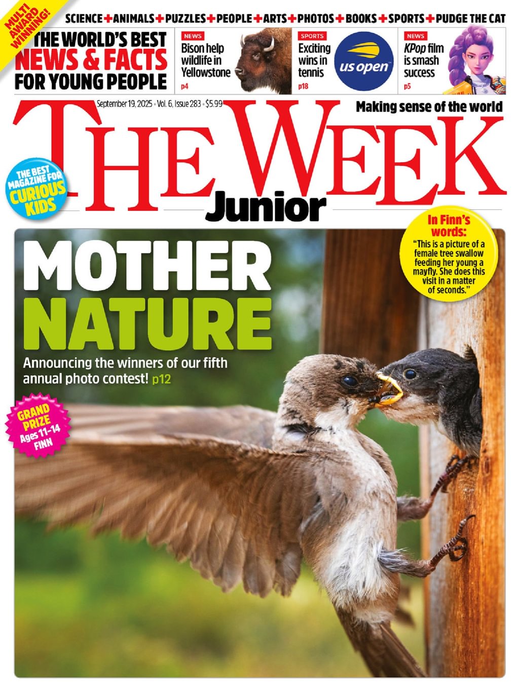 The Week Junior September 19, 2025 Issue Cover