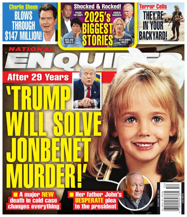 National Enquirer December 29, 2025 Issue Cover