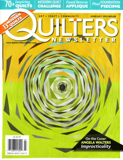 Quilter's Newsletter June 01, 2013 Issue Cover