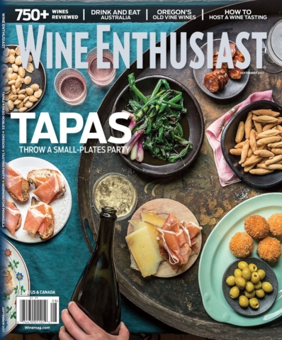 Wine Enthusiast September 01, 2017 Issue Cover