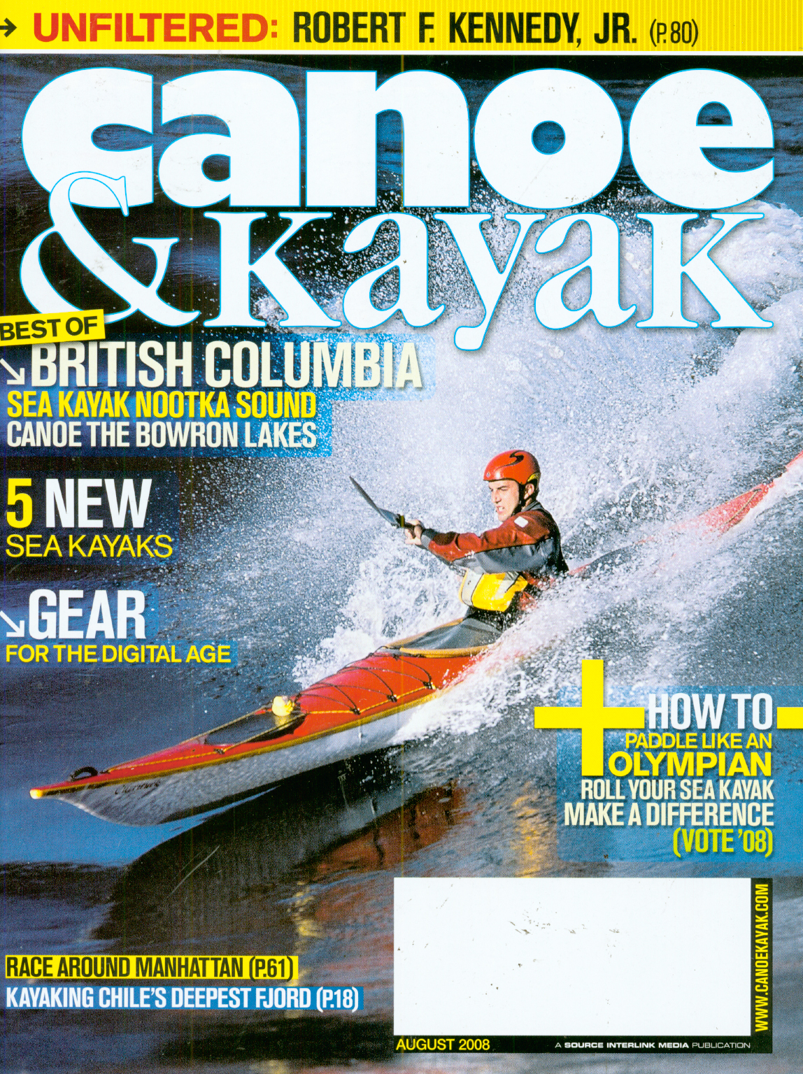 Canoe-and-Kayak August 01, 2008 Issue Cover